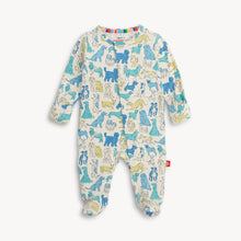 Load image into Gallery viewer, Blue It's a Paw-ty Footie