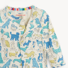 Load image into Gallery viewer, Blue It's a Paw-ty Footie