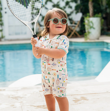 Load image into Gallery viewer, Love All S/S Polo Romper