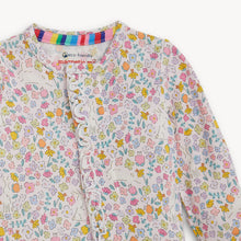 Load image into Gallery viewer, Bunny Blossom Ruffle Footie