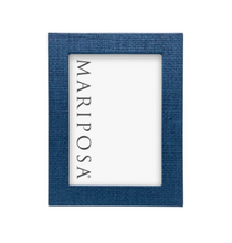 Load image into Gallery viewer, Indigo Faux Grasscloth Frame