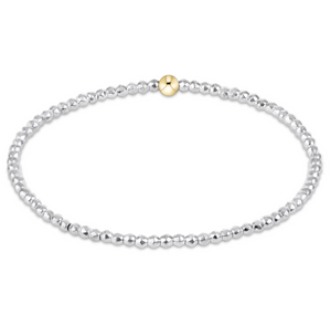 Bright Silver Faceted Bracelet