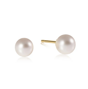 Classic 8mm Ball Stud Pearl