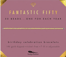 Load image into Gallery viewer, Milestone Birthday Bracelet- 50
