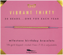 Load image into Gallery viewer, Milestone Birthday Bracelet- 30
