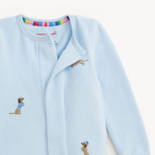 Load image into Gallery viewer, Embroidery Dogs Velour Footie
