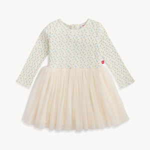 Eloise Waffle Dress with Tulle