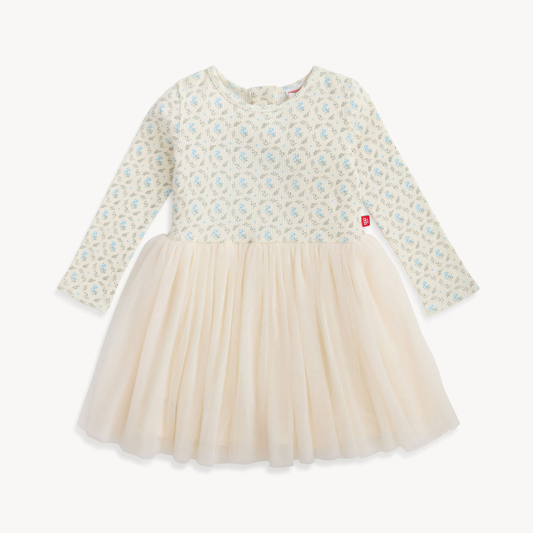 Eloise Waffle Dress with Tulle