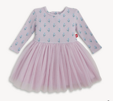 Load image into Gallery viewer, Lavender Waffle Dress with Tull
