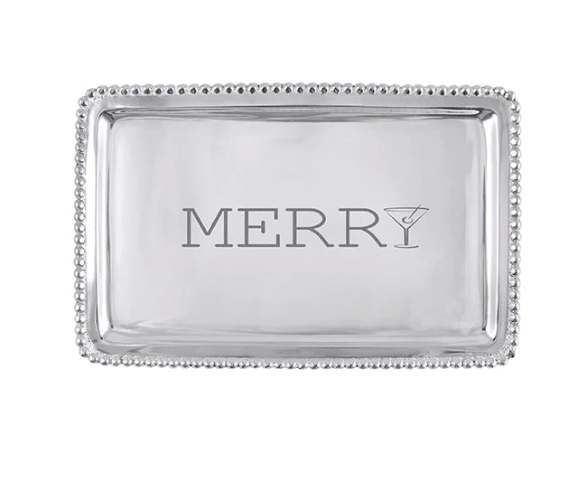Mariposa Merry Beaded Buffet Tray - Thumbnail 3