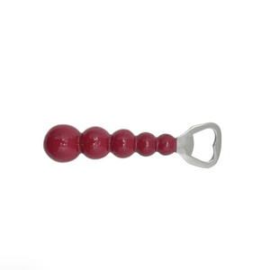 Pearled Red Bottle Opener