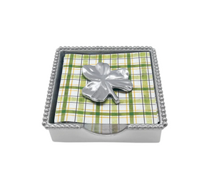 Shamrock Beaded Napkin Box