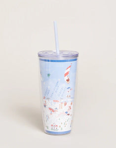 Clear Drink Tumbler 24 oz. Down