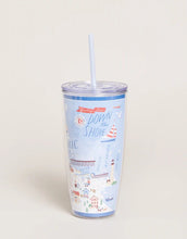 Load image into Gallery viewer, Clear Drink Tumbler 24 oz. Down
