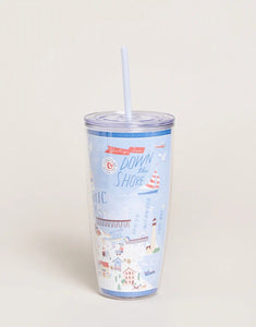 Clear Drink Tumbler 24 oz. Down