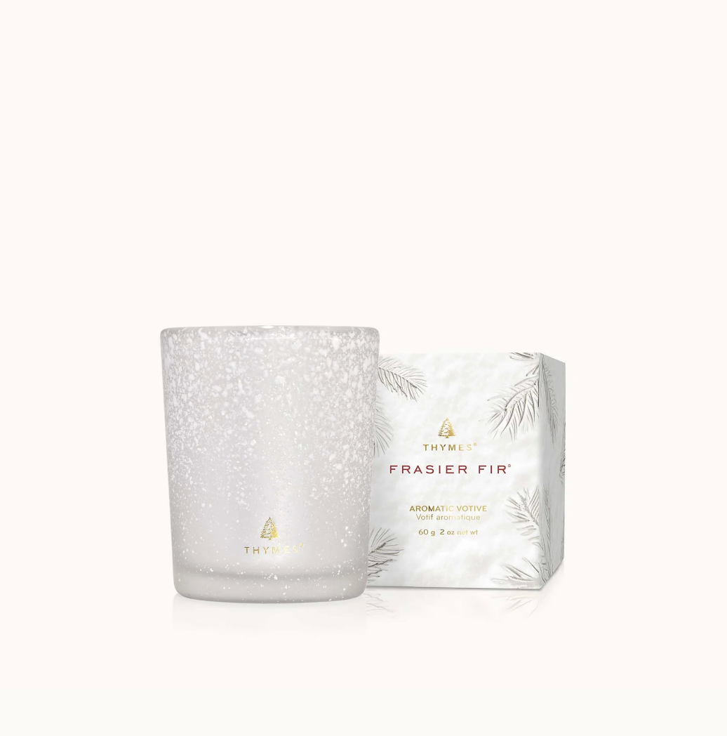 Frasier Fir Flocked Votive Cand