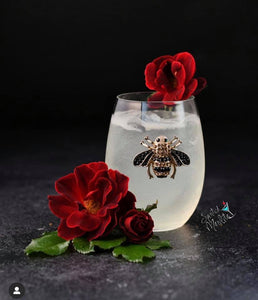 Bee Stemless Glass
