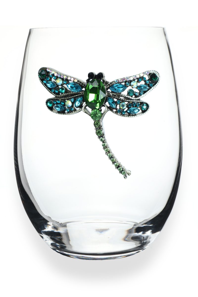 Dragonfly Stemless Glass
