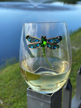 Load image into Gallery viewer, Dragonfly Stemless Glass
